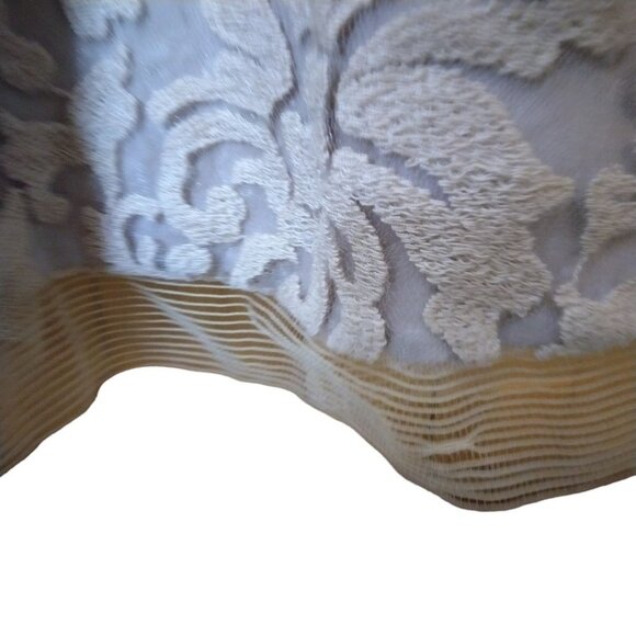 Tadashi Shoji Women's Size 10 Beige Embroidered Lace Cap Sleeve Gown Maxi - Picture 8 of 12